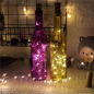 Preview: Flaschenlicht 12 Stk. – 10 LED Flaschenlichterkette mit Korken – 3 Modi (Blinken & Dauerlicht) – Warmweiß – 1 m Silberdraht – Deko für Flaschen, Party, Hochzeit & Weihnachten